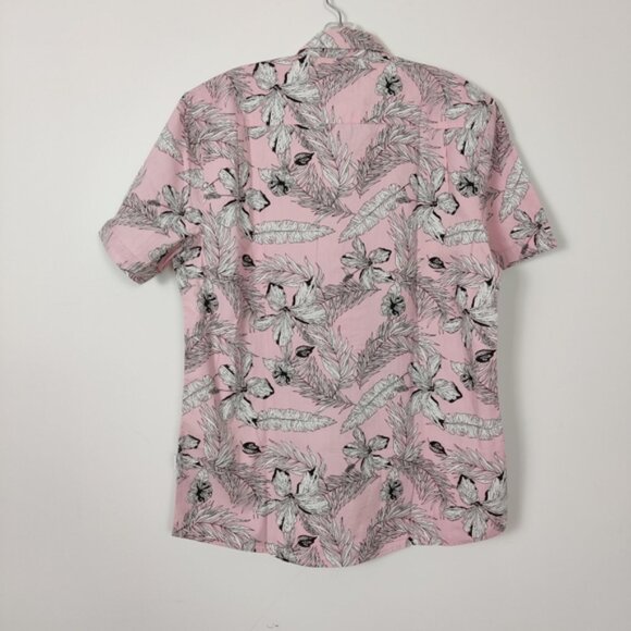 London Peter Werth Men's Pink Floral Button Down Shirt Size XL Hawaiian Beach - Picture 4 of 8